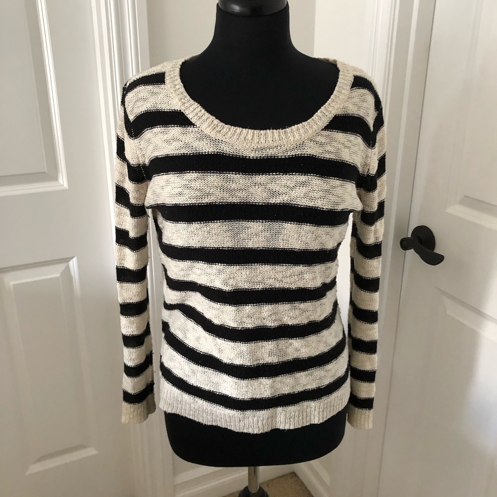 PINK ROSE Striped Sweater